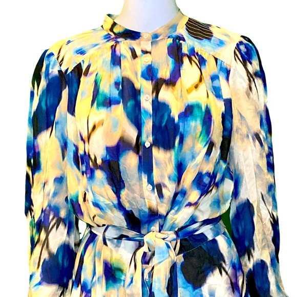 NWT Reiss Tate Multicolor Abstract Printed Romper Playsuit - Sz 8 - Picture 6 of 10